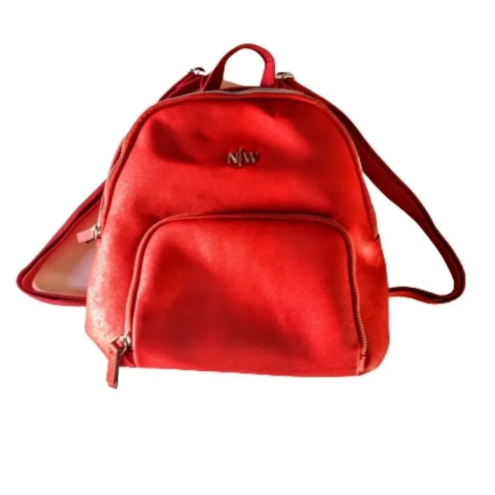 Nine West Dark Lipstick Red Back pack - Picture 10 of 11